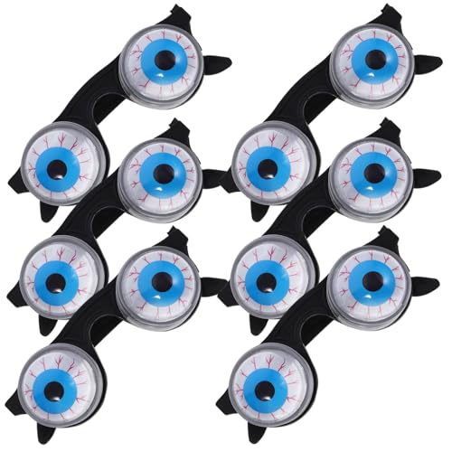 SHINEOFI 12 Lustige Augapfelbrillen Frühlings-Wackelbrillen Für Halloween-Kostümpartys Mehrfarbig SHINEOFI 12 Lustige Augapfelbrillen Frühlings-Wackelbrillen Für Halloween-Kostümpartys Mehrfarbig von SHINEOFI