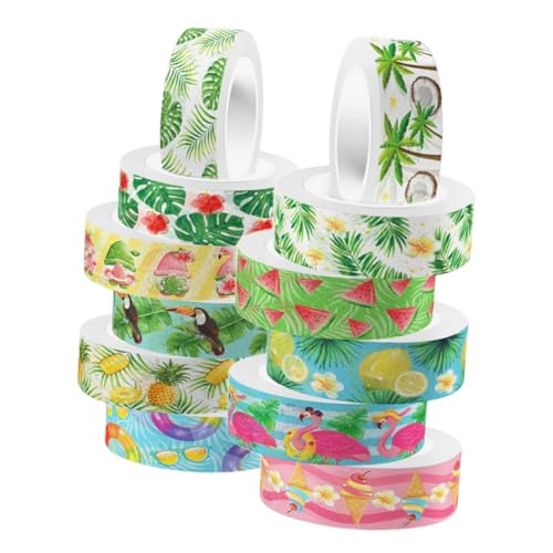SHINEOFI 12 Rollen Tagebuchband Sammelklebeband Grünes Washi-tape Bastelband Washi-tape Grün Dekoratives Washi Tape Washi-tape-masse Dekorative Klebebänder Aufkleber SHINEOFI 12 Rollen Tagebuchband Sammelklebeband Grünes Washi-tape Bastelband Washi-tape Grün Dekoratives Washi Tape Washi-tape-masse Dekorative Klebebänder Aufkleber von SHINEOFI