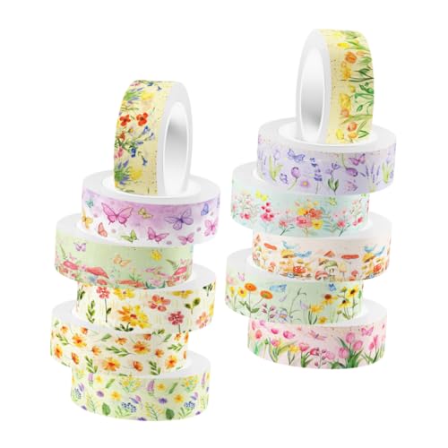 SHINEOFI 12 Rollen Transparentes Washi-Tape Notizbuch DIY Washi Tape dekorative Bänder für Sammelalben Washi -Bänder dekorative Klebebänder dekoratives Bastelband Aufkleber SHINEOFI 12 Rollen Transparentes Washi-Tape Notizbuch DIY Washi Tape dekorative Bänder für Sammelalben Washi -Bänder dekorative Klebebänder dekoratives Bastelband Aufkleber von SHINEOFI