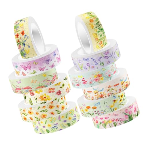 SHINEOFI 12 Rollen Transparentes Washi-tape Dekorative Klebebänder Washi -bänder Mehrzweck-washi-tape Scrapbooking Washi Tape Scrapbook- Diy Klebeband Aufkleber SHINEOFI 12 Rollen Transparentes Washi-tape Dekorative Klebebänder Washi -bänder Mehrzweck-washi-tape Scrapbooking Washi Tape Scrapbook- Diy Klebeband Aufkleber von SHINEOFI