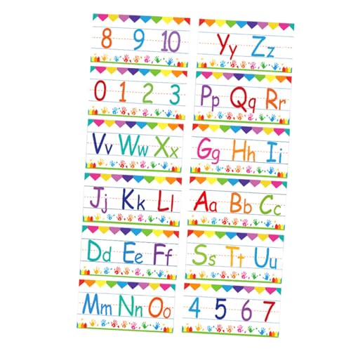 SHINEOFI 12 Stück Alphanumerische Karten Alphabet Karten Lernkarten Kindergarten Alphabet Banner Abc Karteikarten Zahlen Wandkunst Karteikarten Für Im Vorschulalter SHINEOFI 12 Stück Alphanumerische Karten Alphabet Karten Lernkarten Kindergarten Alphabet Banner Abc Karteikarten Zahlen Wandkunst Karteikarten Für Im Vorschulalter von SHINEOFI