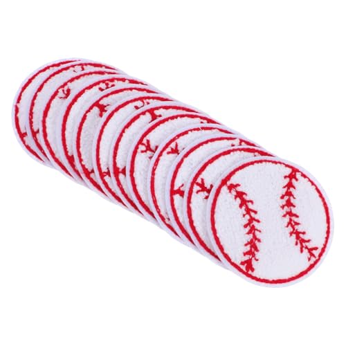 SHINEOFI 12 Stück Baseball -stoffetiketten Stickereiflecken Zarte Hutflecken Mantelflicken Austauschbare Hutaufnäher Baseball Patches Zum Aufbügeln Kleidung Accessoires Handtuchstickerei von SHINEOFI