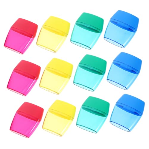 SHINEOFI 12 Stück Bleistiftspitzer mit Doppelloch Handspitzer Mini -Bleistiftschärfer künstlerischer Bleistiftspitzer tragbarer Bleistiftspitzer aus Kunststoff Plastik SHINEOFI 12 Stück Bleistiftspitzer mit Doppelloch Handspitzer Mini -Bleistiftschärfer künstlerischer Bleistiftspitzer tragbarer Bleistiftspitzer aus Kunststoff Plastik von SHINEOFI
