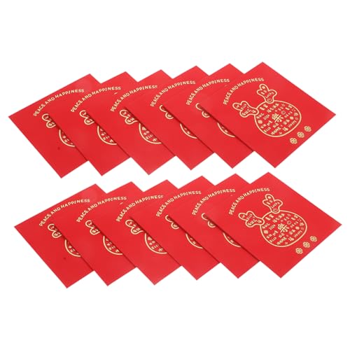 SHINEOFI 12 Stück Chinesische Rote Umschläge für Jahr Des Drachen Traditionelle Glücksumschläge für Frühlingsfest Hochzeiten und Feierlichkeiten Mischmuster SHINEOFI 12 Stück Chinesische Rote Umschläge für Jahr Des Drachen Traditionelle Glücksumschläge für Frühlingsfest Hochzeiten und Feierlichkeiten Mischmuster von SHINEOFI