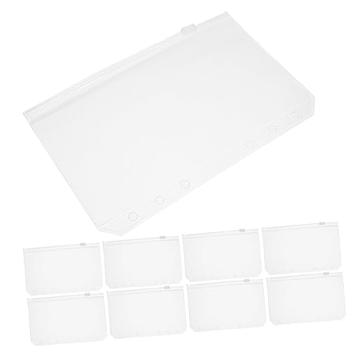 SHINEOFI 12 Stück Dokumententasche Zur Aufbewahrung Von A6-notizbüchern Ordner Zum Organisieren Von Dokumenten Budgetbindemittel Einsätze Preisgünstige Ordnereinlagen Pvc Transparent von SHINEOFI