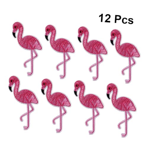SHINEOFI 12 Stück Flamingo Stickerei Bügelflicken Stoffaufnäher für Jacken Jeans DIY Kleidung Dekoration Textilpatches Bunte Applikationen für Kleider Taschen Hüte SHINEOFI 12 Stück Flamingo Stickerei Bügelflicken Stoffaufnäher für Jacken Jeans DIY Kleidung Dekoration Textilpatches Bunte Applikationen für Kleider Taschen Hüte von SHINEOFI