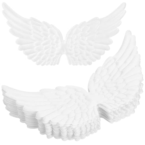 SHINEOFI 12 Stück Kunststoff-engelsflügel zum Basteln, Christbaumschmuck, Mini-3d-engelsflügel-applikation für Heimwerker, Basteln, Nähzubehör, Weihnachtsdekoration, Partygeschenk, Weiß SHINEOFI 12 Stück Kunststoff-engelsflügel zum Basteln, Christbaumschmuck, Mini-3d-engelsflügel-applikation für Heimwerker, Basteln, Nähzubehör, Weihnachtsdekoration, Partygeschenk, Weiß von SHINEOFI