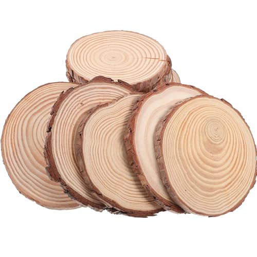 SHINEOFI 12 Stück Natürliche Runde Holzscheiben Unbehandelt für Diy Holzdekoration Basteln Holzscheiben für Malerei Gravur und Tischuntersetzer SHINEOFI 12 Stück Natürliche Runde Holzscheiben Unbehandelt für Diy Holzdekoration Basteln Holzscheiben für Malerei Gravur und Tischuntersetzer von SHINEOFI
