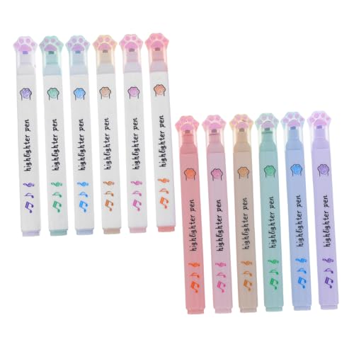 SHINEOFI 12 Stück Niedliche Kawaii Marker mit Keilspitze Pastellfarben für Schule Büro und Kreative Notizen SHINEOFI 12 Stück Niedliche Kawaii Marker mit Keilspitze Pastellfarben für Schule Büro und Kreative Notizen von SHINEOFI