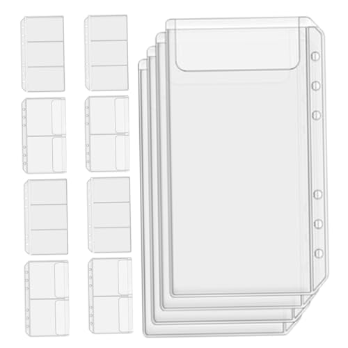 SHINEOFI 12 Stück PVC Organizer Taschen Wasserdichte Durchsichtige Bindertaschen für Karten und Belege Praktische Aufbewahrungslösungen für Büro und Alltag SHINEOFI 12 Stück PVC Organizer Taschen Wasserdichte Durchsichtige Bindertaschen für Karten und Belege Praktische Aufbewahrungslösungen für Büro und Alltag von SHINEOFI
