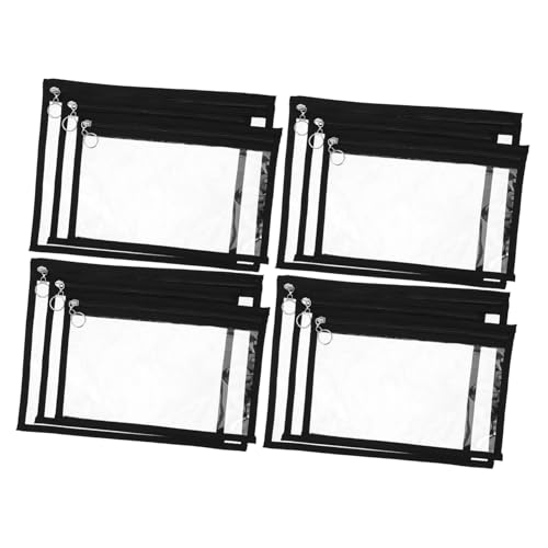 SHINEOFI 12 Stück Reißverschlussordner Durchsichtige Tasche Kleine Tasche Mit Reißverschluss Plastikumschläge Akten Dokumententasche Mit Reißverschluss SHINEOFI 12 Stück Reißverschlussordner Durchsichtige Tasche Kleine Tasche Mit Reißverschluss Plastikumschläge Akten Dokumententasche Mit Reißverschluss von SHINEOFI