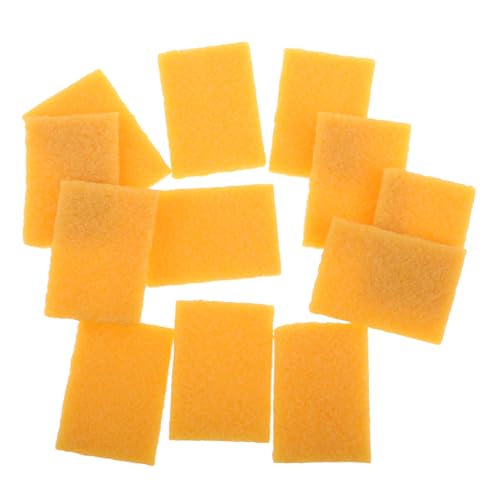 SHINEOFI 12 Stück Rohfilm Sandpapier Wildlederreinigung Wischen Sie Natürlich Ab Auto Trocknen Von Chamois Wischwuchswischwuchswisch Wischen Natürlich Natürliches Gummi Yellow von SHINEOFI