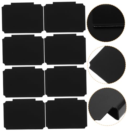 SHINEOFI 12 Stück Teiliges Beschreibbarer Etikettenhalter aus Robustem Wiederverwendbare Korb Clip Labels mit Tafeloberfläche Abwischbare Preisschilder für Aufbewahrungsboxen und von SHINEOFI