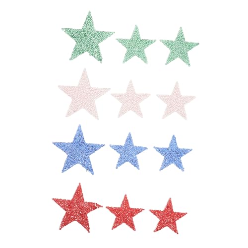 SHINEOFI 12 Stück Teiliges Candy Farben Resin Strass Sterne Aufbügler Langlebige Diy Applikationen für Kleidung Schuhe Taschen Einfache Anbringung Vielseitige Textil Dekoration SHINEOFI 12 Stück Teiliges Candy Farben Resin Strass Sterne Aufbügler Langlebige Diy Applikationen für Kleidung Schuhe Taschen Einfache Anbringung Vielseitige Textil Dekoration von SHINEOFI