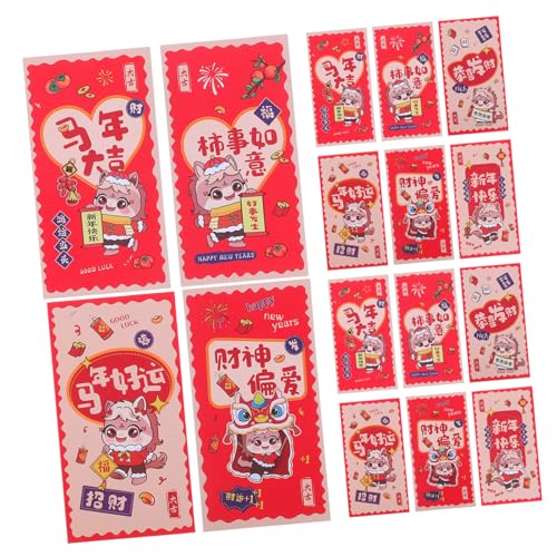 SHINEOFI 12 Stück Teiliges Chinesische Rote Umschläge Pferdejahr Dickes Papier Lebendige Drucke Sichere Geldgeschenk taschen für Frühlingsfest Hochzeit Geburtstag Traditionelle Lunar Year SHINEOFI 12 Stück Teiliges Chinesische Rote Umschläge Pferdejahr Dickes Papier Lebendige Drucke Sichere Geldgeschenk taschen für Frühlingsfest Hochzeit Geburtstag Traditionelle Lunar Year von SHINEOFI