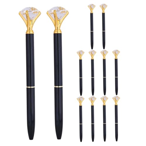 SHINEOFI 12 Stück Teiliges Kugelschreiber mit Schwarzer Tinte Metallische Glamour Stifte für Büro Schule Bridal Shower und Elegante Geschenkidee für Frauen SHINEOFI 12 Stück Teiliges Kugelschreiber mit Schwarzer Tinte Metallische Glamour Stifte für Büro Schule Bridal Shower und Elegante Geschenkidee für Frauen von SHINEOFI
