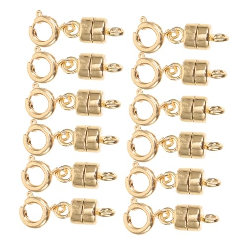 SHINEOFI 12 Stück Teiliges Magnetisches Schmuckverschluss- Kettenverlängerer für Halsketten Armbänder und Fußkettchen Schnelle Magnetische Verschlüsse Sicherer Haltegriff Elegantes Design SHINEOFI 12 Stück Teiliges Magnetisches Schmuckverschluss- Kettenverlängerer für Halsketten Armbänder und Fußkettchen Schnelle Magnetische Verschlüsse Sicherer Haltegriff Elegantes Design von SHINEOFI