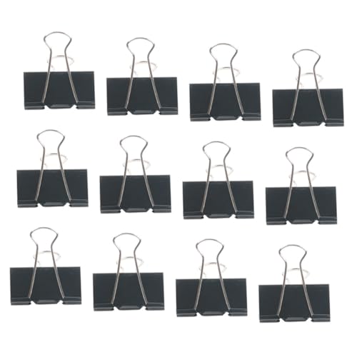 SHINEOFI 12 Stück Teiliges Metall Klemmbrett Clips Langlebig Rostfrei mit Aufhängeloch Praktische Büro Kunst clip Halterung für Zeichenbretter und Dokumente von SHINEOFI