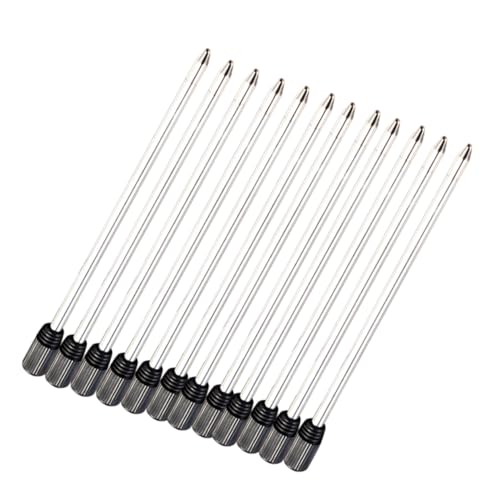 SHINEOFI 12 Stück Teiliges Metall-kugelschreibermine Schwarz Tinte Glattes Schreiben Kompatibel mit Cross und Anderen Marken Zuverlässige Nachfüllung für Standard-kugelschreiber SHINEOFI 12 Stück Teiliges Metall-kugelschreibermine Schwarz Tinte Glattes Schreiben Kompatibel mit Cross und Anderen Marken Zuverlässige Nachfüllung für Standard-kugelschreiber von SHINEOFI