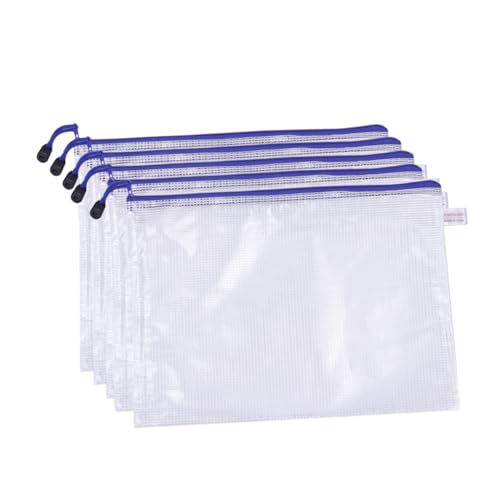 SHINEOFI 12 Stück Teiliges PVC Dokumententaschen Reißverschluss Widerstandsfähige und Reißfeste Dateiordner für Büro und Schule Praktischer Stationery Organizer in Weiß und Blau SHINEOFI 12 Stück Teiliges PVC Dokumententaschen Reißverschluss Widerstandsfähige und Reißfeste Dateiordner für Büro und Schule Praktischer Stationery Organizer in Weiß und Blau von SHINEOFI