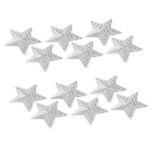 SHINEOFI 12 Stück Teiliges Sequin Aufnäher Fünfzackiger Stern Glitzernde Patches für Jacken Schuhe Hüte Bestickte Applikationen Silber für DIY Projekte SHINEOFI 12 Stück Teiliges Sequin Aufnäher Fünfzackiger Stern Glitzernde Patches für Jacken Schuhe Hüte Bestickte Applikationen Silber für DIY Projekte von SHINEOFI