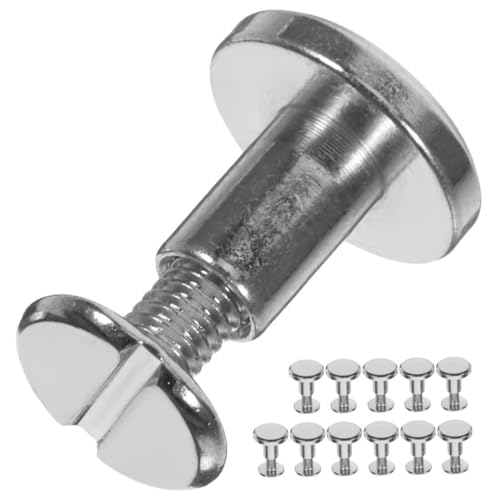 SHINEOFI 12 Teilige Bindepfosten Set Mit Metallniet Bindeschrauben – Kleine Nagelnietknöpfe Chicago Schrauben Für Selbstgemachte Fotoalben Buchbinden Scrapbooking Lederdekorationen SHINEOFI 12 Teilige Bindepfosten Set Mit Metallniet Bindeschrauben – Kleine Nagelnietknöpfe Chicago Schrauben Für Selbstgemachte Fotoalben Buchbinden Scrapbooking Lederdekorationen von SHINEOFI