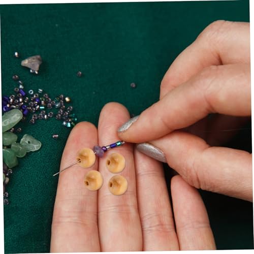 SHINEOFI 120 Stück Holzperlen Rund mit Streifen Diy Schmuck Spacer Beads Lose Holzperlen für Armbänder Halsketten Bauernhaus Deko Bastelmaterial für Handarbeiten und Girlanden von SHINEOFI