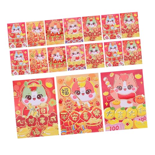 SHINEOFI 120 Stück Rote Hongbao Umschläge Jahr Des Pferdes Cartoon Pferd Design Festliche Geldumschläge für Chinesisches Neujahrsfest Hochzeit Geburtstag Lunar Spring Festival Dekoration SHINEOFI 120 Stück Rote Hongbao Umschläge Jahr Des Pferdes Cartoon Pferd Design Festliche Geldumschläge für Chinesisches Neujahrsfest Hochzeit Geburtstag Lunar Spring Festival Dekoration von SHINEOFI
