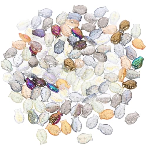 SHINEOFI 120 Stück Teiliges Glasperlen Fischform Bunte Schmuckperlen zum Auffädeln für DIY Armband Halskette Basteln Langlebig Glatt für Erwachsenen Schmuckherstellung und Dekoration SHINEOFI 120 Stück Teiliges Glasperlen Fischform Bunte Schmuckperlen zum Auffädeln für DIY Armband Halskette Basteln Langlebig Glatt für Erwachsenen Schmuckherstellung und Dekoration von SHINEOFI