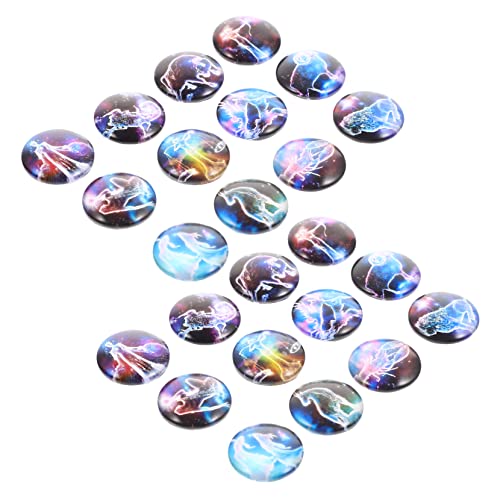 SHINEOFI 120St Konstellations-Edelstein-Patch Sternbild Glaskuppel Schmuckherstellungszubehör bastelt Cabochons Sternbild Kuppel mit flacher Rückseite Halskette Schmuck Edelsteine 3d SHINEOFI 120St Konstellations-Edelstein-Patch Sternbild Glaskuppel Schmuckherstellungszubehör bastelt Cabochons Sternbild Kuppel mit flacher Rückseite Halskette Schmuck Edelsteine 3d von SHINEOFI