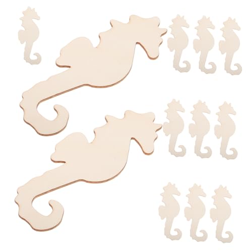 SHINEOFI 12Stücke Holz Ausschnitte Unvollendete Ornamente für DIY Bastelprojekte Holzrohlinge für Dekoration für Hochzeiten und Geburtstagsfeiern von SHINEOFI