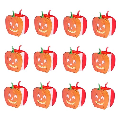 SHINEOFI 12stücke Kürbis Kerzen Halloween Deko Ausgehöhlter Kerzenbeutel Lichtdurchlässig Für Festival-schmuck Außen Und Innen SHINEOFI 12stücke Kürbis Kerzen Halloween Deko Ausgehöhlter Kerzenbeutel Lichtdurchlässig Für Festival-schmuck Außen Und Innen von SHINEOFI