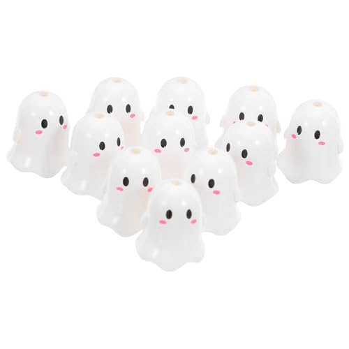 SHINEOFI 13 Stücke Teiliges Acryl Halloween Geister Perlen Weiße Cartoon Geister Spacer Charms mit Einfach zu Fädeln für DIY Schmuckherstellung Armbänder Halsketten Schlüsselanhänger und SHINEOFI 13 Stücke Teiliges Acryl Halloween Geister Perlen Weiße Cartoon Geister Spacer Charms mit Einfach zu Fädeln für DIY Schmuckherstellung Armbänder Halsketten Schlüsselanhänger und von SHINEOFI