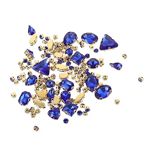 SHINEOFI 130 Stück Teiliges Nähen Strasssteine mit Krallen in Royalblau Glänzende DIY Verzierungen für Kleidung Taschen Schmuck Handgefertigte Bastelmaterialien für Textil SHINEOFI 130 Stück Teiliges Nähen Strasssteine mit Krallen in Royalblau Glänzende DIY Verzierungen für Kleidung Taschen Schmuck Handgefertigte Bastelmaterialien für Textil von SHINEOFI