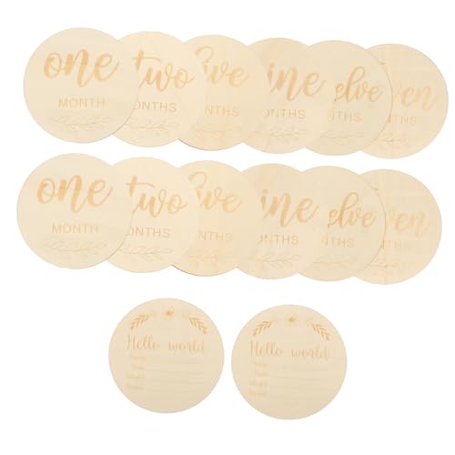 SHINEOFI 14 Stück Lasergravur fotokarten bilderrahmen babyalbum holzspan holzdeko Monatlicher -Meilenstein Meilensteinkarten für Neugeborene Monat Meilenstein hölzern SHINEOFI 14 Stück Lasergravur fotokarten bilderrahmen babyalbum holzspan holzdeko Monatlicher -Meilenstein Meilensteinkarten für Neugeborene Monat Meilenstein hölzern von SHINEOFI