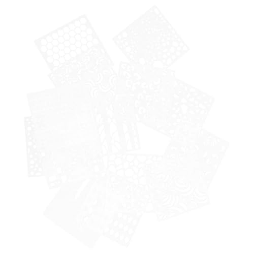 SHINEOFI 14 Stück Teiliges Schablonen aus Kunststoff für DIY Wandbemalung und Acrylmalerei Wiederverwendbare Kreative Malvorlagen mit Floralen und Dekorativen Mustern für Anfänger und von SHINEOFI