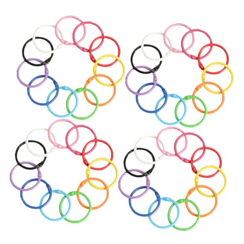 SHINEOFI 140Stücke Binderinge Multifunktionale Ringe für DIY Projekte Schlüsselanhänger Lose Karteikarten und Bastelarbeiten Bunten SHINEOFI 140Stücke Binderinge Multifunktionale Ringe für DIY Projekte Schlüsselanhänger Lose Karteikarten und Bastelarbeiten Bunten von SHINEOFI