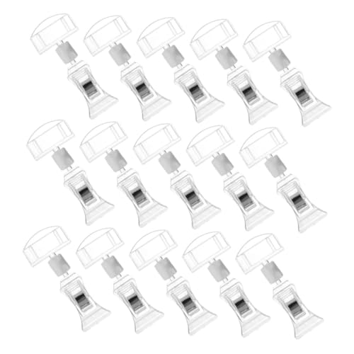SHINEOFI 15 Stück Anzeigenordner Drehbare Schilderclips Schildhalter Für Den Einzelhandel Preisschildhalterständer Ansteckbare Schilderhalter Anzeigeschildklemme Transparent P.s SHINEOFI 15 Stück Anzeigenordner Drehbare Schilderclips Schildhalter Für Den Einzelhandel Preisschildhalterständer Ansteckbare Schilderhalter Anzeigeschildklemme Transparent P.s von SHINEOFI