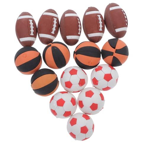 SHINEOFI 15 Stück Ball Radiergummis Radiergummis Für Fußballkarten Schaumstoff Fußballbälle Rugby Fußball Partytüten Whiteboard Radiergummi Kunst Radiergummi Trocken Abwischbarer von SHINEOFI