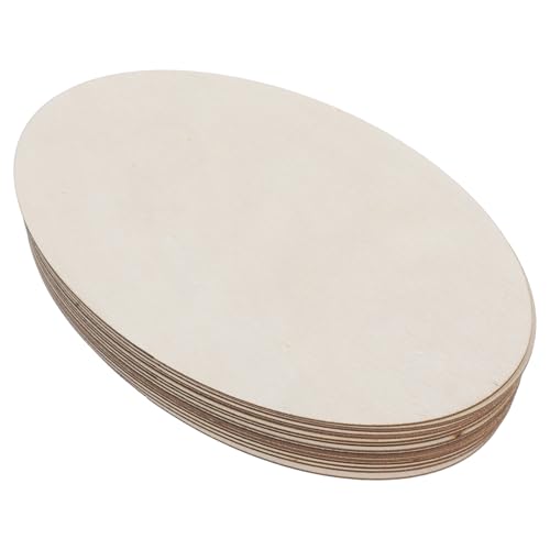 SHINEOFI 15 Stück Graffiti Bemalt Holzstücke Unvollendeter Holzsperrholz Unfertige Holzrohlinge Basswood Panels Naturholzplatten Unfertige Holzbretter Lindensperrholz Holzspan Hölzern Beige von SHINEOFI