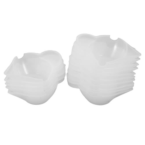 SHINEOFI 15 Stück Teiliges Silikon Messbecher Hitzebeständig Wiederverwendbar für Epoxidharz Diy Resin Mischbecher mit Farbabstimmung für Präzise Resin Kunstprojekte und Bastelarbeiten von SHINEOFI
