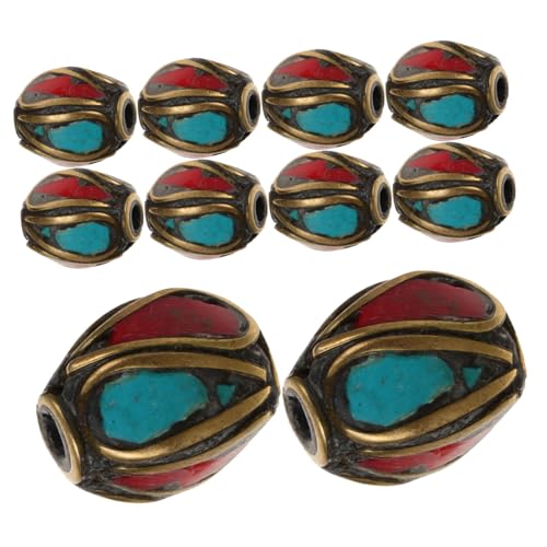 SHINEOFI 15 Stück Teiliges Tibetische Messing Spacer Perlen Handgefertigte Buddhistische Schmuckzwischenstücke für DIY Armband Halskette Ohrring Zubehör mit Antikem Stil und Glatter SHINEOFI 15 Stück Teiliges Tibetische Messing Spacer Perlen Handgefertigte Buddhistische Schmuckzwischenstücke für DIY Armband Halskette Ohrring Zubehör mit Antikem Stil und Glatter von SHINEOFI