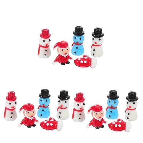 SHINEOFI 15 Stück Teiliges Weihnachts Glasperlen Bunte Schmuckperlen DIY Zubehör für Ohrringe Armbänder Haarschmuck Zufällige Vielseitig Einsetzbar Glatte Oberfläche Leuchtende Farben SHINEOFI 15 Stück Teiliges Weihnachts Glasperlen Bunte Schmuckperlen DIY Zubehör für Ohrringe Armbänder Haarschmuck Zufällige Vielseitig Einsetzbar Glatte Oberfläche Leuchtende Farben von SHINEOFI