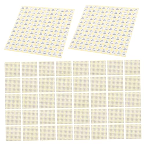 SHINEOFI 150 Blatt Pass Das Inspektionsetikett Qc-testaufkleber Qc-etiketten Selbstklebendes Etikettenpapier Etiketten Aufkleben Inspektionstags Aufkleber Aus Beschichtetem Papier Weiß von SHINEOFI