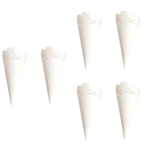 SHINEOFI 150 Stck. Weiße Blumenpapier -lace-Muster Selbstklebend Elegante Hohlstanzung Für Trockenblumen Bouquet-verpackung DIY Blumendekoration Konfetti Blütenblatt-Halter von SHINEOFI