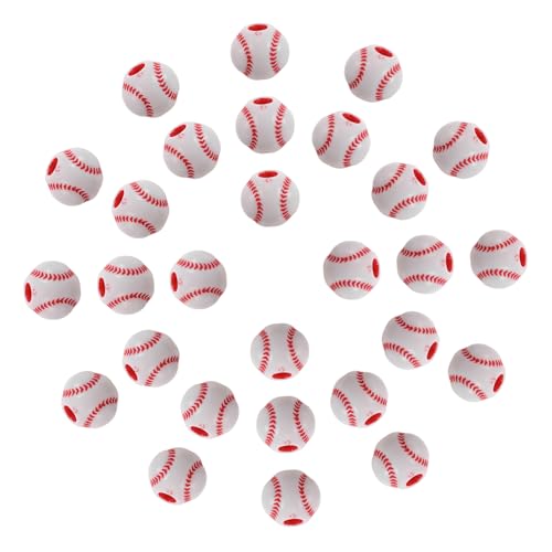 SHINEOFI 150 Stück Baseball Spacer Perlen Acryl für Schmuckherstellung Leichte Sportperlen für Armbänder Halsketten und DIY Bastelprojekte Vielseitiges Schmuckzubehör SHINEOFI 150 Stück Baseball Spacer Perlen Acryl für Schmuckherstellung Leichte Sportperlen für Armbänder Halsketten und DIY Bastelprojekte Vielseitiges Schmuckzubehör von SHINEOFI