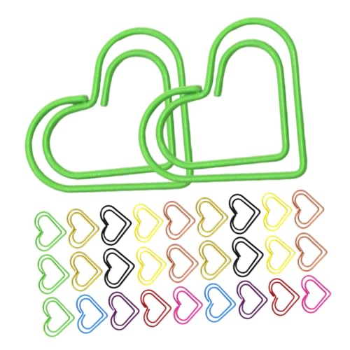 SHINEOFI 150 Stück Bunte Metall Büroklammern für Dokumentenorganisation Praktische Clips für Schule Büro und Zuhause von SHINEOFI