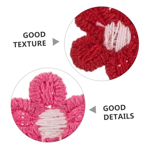 SHINEOFI 150 Stück Teiliges Bestickte Blumenapplikationen Bunte Nähstoffe für Kleidung DIY Verzierung Robuste Stickerei Patches für Textilien und Accessoires von SHINEOFI