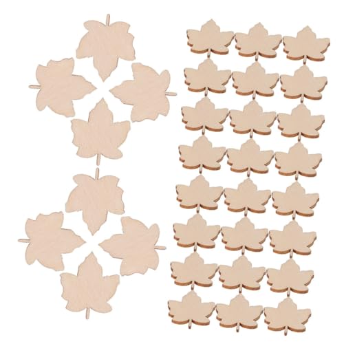 SHINEOFI 150 Stück Unfertige Holz Ahornblatt Ausschneidungen für Diy Herbstdekorationen Malbare Holzornamente für Kreative Bastelprojekte und Thanksgiving Dekorationen von SHINEOFI