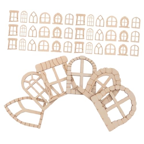 SHINEOFI 150 Teiliges Feentür Und Fensterset Aus Holz – Unbemalte Miniatur Tür Und Fenster Feengarten Miniaturzubehör Für Heimwerker Basteln Puppenhaus Gartendekoration SHINEOFI 150 Teiliges Feentür Und Fensterset Aus Holz – Unbemalte Miniatur Tür Und Fenster Feengarten Miniaturzubehör Für Heimwerker Basteln Puppenhaus Gartendekoration von SHINEOFI